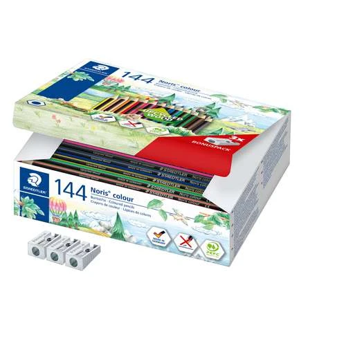 Staedtler Noris Colour 185, 144 Coloured Pencil Set 1 Staedtler Noris Colour 185, 144 Coloured Pencil Set