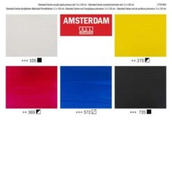 TALENS | AMSTERDAM ALL ACRYLICS Primary Set — 5 X 120 Ml Tubes -Pebeo Sales Store TALENS7CAMSTERDAMALLACRYLICSPrimarysetE280945x120mltubes 3