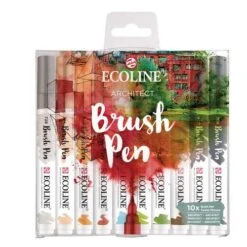 Talens | ECOLINE Brush Pen Sets — 10 Markers -Pebeo Sales Store Talens7CECOLINEBrushPenSetsE2809410markers 2