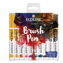 Talens | ECOLINE Brush Pen Sets — 10 Markers -Pebeo Sales Store Talens7CECOLINEBrushPenSetsE2809410markers 3