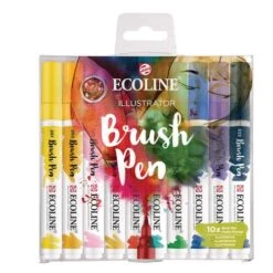 Talens | ECOLINE Brush Pen Sets — 10 Markers -Pebeo Sales Store Talens7CECOLINEBrushPenSetsE2809410markers 5