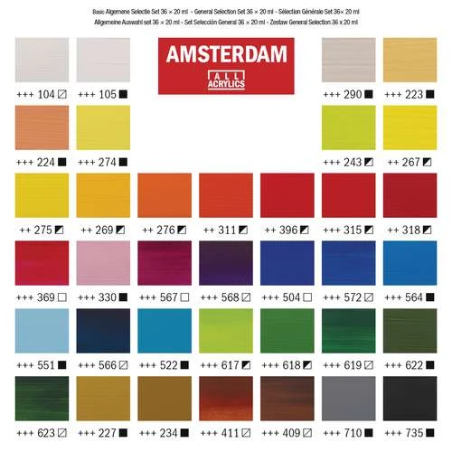 Talens Amsterdam Standard Series 36 Paint Set 6 Talens Amsterdam Standard Series 36 Paint Set - Image 6