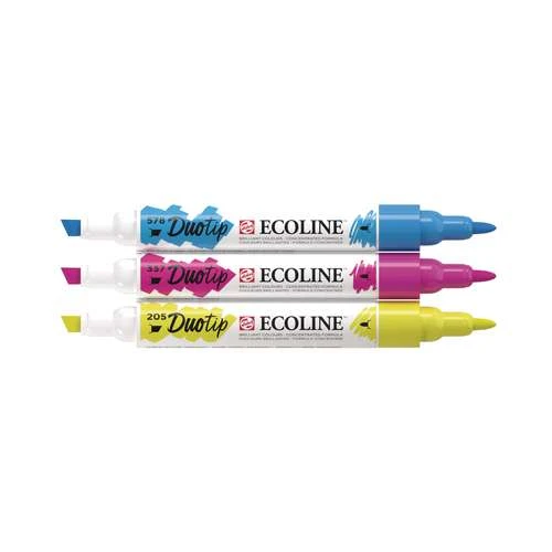 Talens Ecoline Duotip Marker Primary Colour Set 2 Talens Ecoline Duotip Marker Primary Colour Set - Image 2