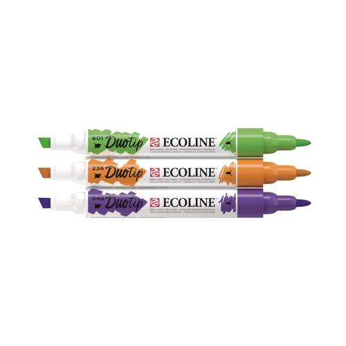 Talens Ecoline Duotip Marker Secondary Colour Set 2 Talens Ecoline Duotip Marker Secondary Colour Set - Image 2