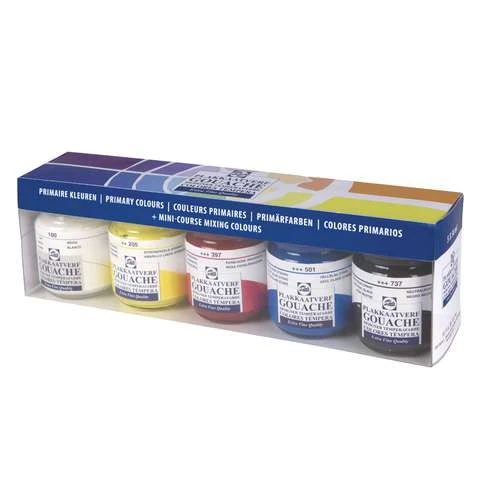 Talens Extra Fine Gouache Primary Colours Set 1 Talens Extra Fine Gouache Primary Colours Set