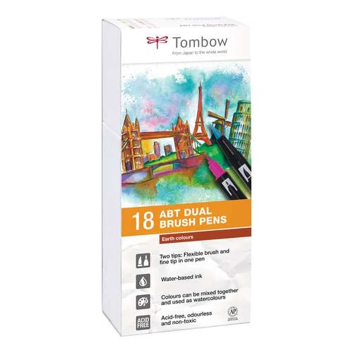 Tombow® Tombow ABT Dual 18 Brush Pen Sets 3 Tombow® Tombow ABT Dual 18 Brush Pen Sets - Image 3