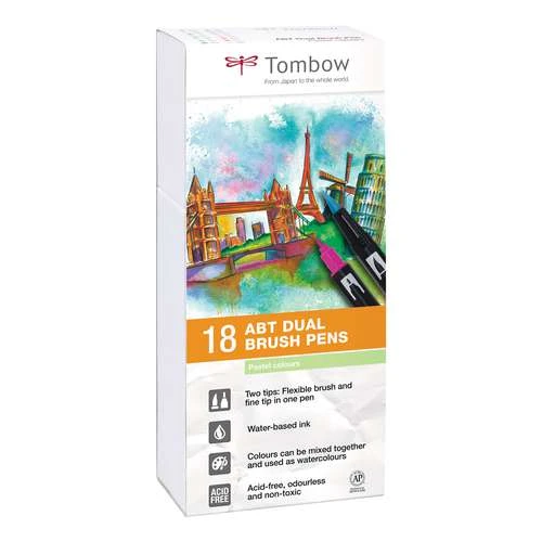 Tombow® Tombow ABT Dual 18 Brush Pen Sets 4 Tombow® Tombow ABT Dual 18 Brush Pen Sets - Image 4