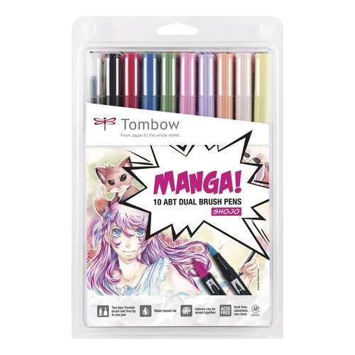 Tombow® Tombow ABT Dual Brush Pen Manga Sets 2 Tombow® Tombow ABT Dual Brush Pen Manga Sets - Image 2