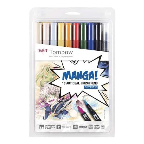 Tombow® Tombow ABT Dual Brush Pen Manga Sets 1 Tombow® Tombow ABT Dual Brush Pen Manga Sets