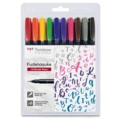 Tombow® Tombow Fudenosuke Colour Brush 10 Pen Set