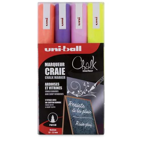 Uni-Ball Fluorescent Chalk Marker Set 1 Uni-Ball Fluorescent Chalk Marker Set
