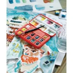 Van Gogh | Watercolour Pocket Box Special Edition — 12 Half Pans -Pebeo Sales Store VanGogh7CWatercolourPocketBoxspecialeditionE2809412halfpans 4