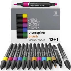 Winsor & Newton 12 BrushMarker Sets -Pebeo Sales Store Winsor26amp3BNewton12BrushMarkerSets 3