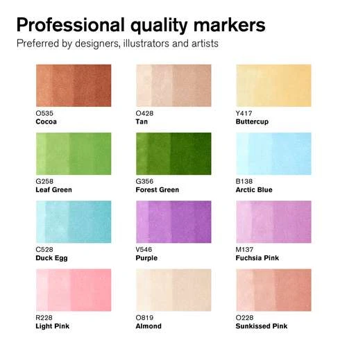 Winsor & Newton | Promarker™ Sets — 12 Markers 2 Winsor & Newton | Promarker™ Sets — 12 Markers - Image 2