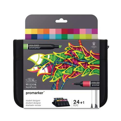 Winsor & Newton Promarker 24 Piece Student Designer Set 1 Winsor & Newton Promarker 24 Piece Student Designer Set