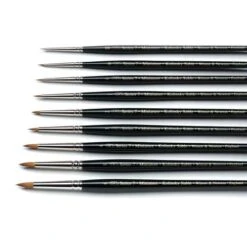 Winsor & Newton Series 7 Miniature Red Sable Watercolour Brushes -Pebeo Sales Store Winsor26amp3BNewtonSeries7MiniatureRedSableWatercolourBrushes 2
