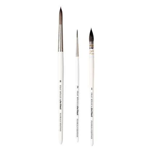 Da Vinci | Frau Hölle Loose Watercolor Florals Brush Set — 3 Brushes 2 Da Vinci | Frau Hölle Loose Watercolor Florals Brush Set — 3 Brushes - Image 2