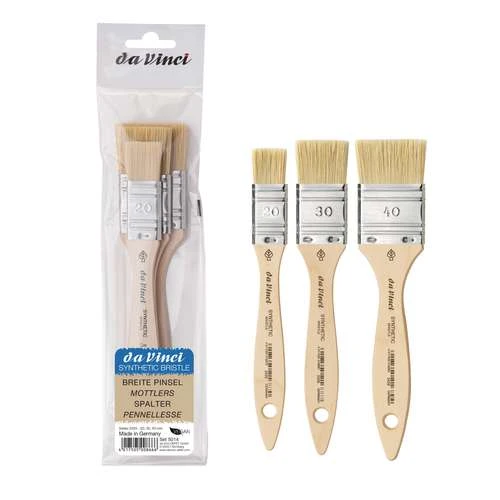 Da Vinci | Synthetic Brush Set 5014 — 3 Mottler Brushes 1 Da Vinci | Synthetic Brush Set 5014 — 3 Mottler Brushes